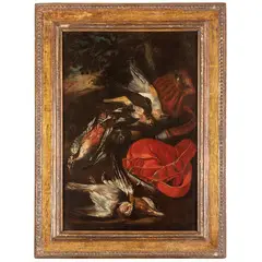 Natura morta con cacciagione e sacca by Franz Werner Tamm, oil on canvas, offered Feb 2025