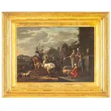 Giovanni Reder, La partenza del figliol prodigo, oil on canvas