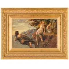 Spalato, 1867 - Roma, 1953 / Le tre età / Firmato G Lallich in basso a destra by Giuseppe Lallich, oil on panel, offered Feb 2025