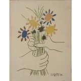 Malaga 1881 - Mougins 1973 / Flower, 1958 by Pablo Picasso, lithograph a colori on paper, offered Mar 2025