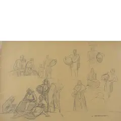 Marcello Dudovich, Trieste, 1878 - Milano, 1962 / Senza titolo, pencil on paper