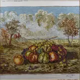 Giorgio de Chirico, Volo 1888 - Roma 1978 / Vita silente, 1950, Stampa a colori su tessuto