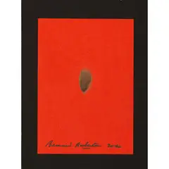 Bernard Aubertin, Fontenay aux Roses 1934 - 2015 / Senza titolo, 2010, Combustione su carta rossa