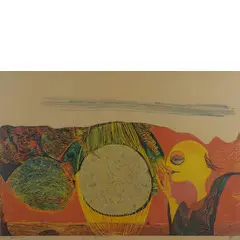 Bari 1949 - Venezia 2022 / Il sogno della sirena, 1984 by Franco Renzulli, lithograph a colori on paper, offered Mar 2025