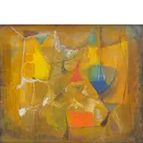Remo Farruggio, Palermo 1904 - 1981 / Senza titolo, 1973, oil on cardboard