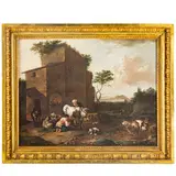Jan Frans Soolmaker, Paesaggio italiano / Monogrammato in basso a destra: JFS, oil on panel
