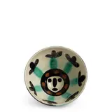 Visage (Ramié 290) by Pablo Picasso, 1955, Glazed white earthenware clay turned round cupel, decoration in engobes, sold Nov 2025