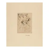 Pierre-Auguste Renoir, Le Chapeau épinglé II (La fille de Berthe Morisot et sa cousine), 2nd state (Delteil 7II), c.1894 (Delteil 7/Stella 7), c. 1894, Drypoint and etching on vellum, Delteil's second (final) state
