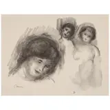 Pierre-Auguste Renoir, La Pierre au Trois Croquis, from L'Album Douze Lithographies Originales de Pierre-Auguste Renoir  (Delteil/Stella 41), 1904, Lithograph on wove paper