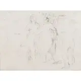 Pierre-Auguste Renoir, Les Baigneuses (Le Jugement de Paris) (Delteil/Stella 51), 1908, Lithograph on Ingres d'Arches laid paper with watermark MBM