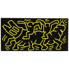 Keith Haring, Untitled, 1983, acrylic on wood relief