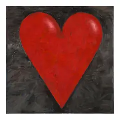 Jim Dine, George's Red Heart, 1998, oil on canvas