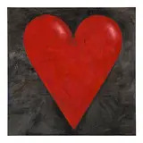 Jim Dine, George's Red Heart, 1998, oil on canvas