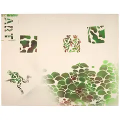 David Wojnarowicz, Untitled (ART) - Test Stencil, circa 1982, spray paint on paper