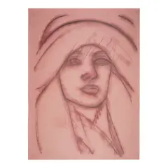 Untitled by Alex Katz, circa 1991, charcoal, chalk and graphite on paper, sold Nov 2025