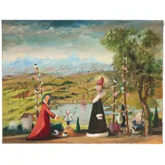 George Condo, Ideal Nature, 1994, oil on canvas