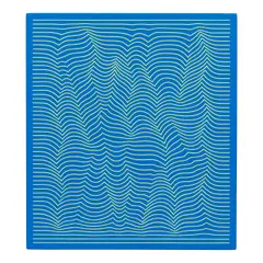 Topographic Line by Julian Stanczak, 2000, acrylic on board, sold Nov 2025