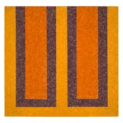 Howard Mehring, Cadmium Double, 1963, Magna on canvas collage