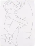 Madonna with Child in her Arms by Andy Warhol, Ca. 1980, Grafit auf Bütten, sold Jun 2021