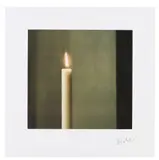Kerze II by Gerhard Richter, 1989, Offsetdruck auf weißem Karton, sold Jun 2021