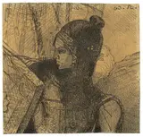 Odilon Redon, Brünnhilde („Le Guerrier“)