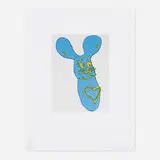 Donald Baechler, Balloon, 1999, soft-ground etching and aquatint in colors on Magnani Pescia