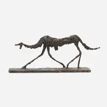 Wendy Fisher, Dog I, bronze with brown patina