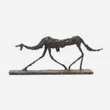 Wendy Fisher, Dog I, bronze with brown patina