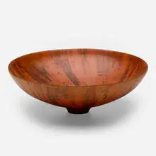 Bowl by Ron Kent, turned Norfolk Island pine, sold Jul 2022