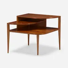 Occasional table, model 1127 by Bertha Schaefer, c. 1950, mahogany, sold Jul 2022
