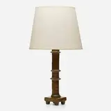 Diego Giacometti, Anneaux table lamp, cast bronze