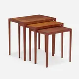 Svenn Eske Kristensen, Nesting tables, set of three, c. 1962, teak