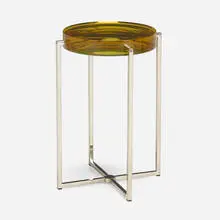 McCollin Bryan, Lens table, acrylic, chrome-plated steel