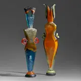Louis Sclafani, Vessels, set of two, 1993/1994, hot-worked glass
