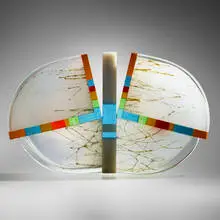 Pavel Hlava, Butterfly, 1989, blown, cut, polished, laminated glass