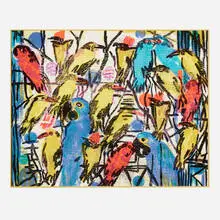 Hunt Slonem, Picul, lithograph in colors