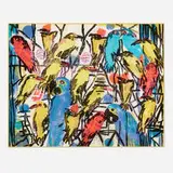 Hunt Slonem, Picul, lithograph in colors