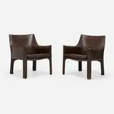 Mario Bellini, Cab chairs model 413, pair