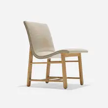 Charles Eames and Eero Saarinen, Chair from the Kleinhans Music Hall, Buffalo, 1939, upholstery, beech