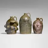 Micheal and Melvin Crocker, Collection of three jugs, glazed stoneware