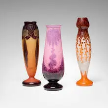 Le Verre Français, Vases, set of three