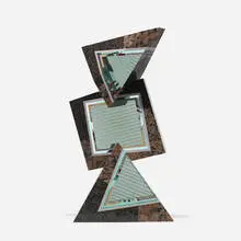 William Carlson, Untitled (from the Pragnanz series), 1990, granite, glass, steel wire