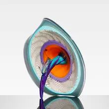 Stephen Dee Edwards, Physalia, 1983, hand-blown and cut glass