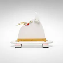 Dan Dailey, Fat Cat, 1984, Vitrolite, plate glass, gold-plated brass