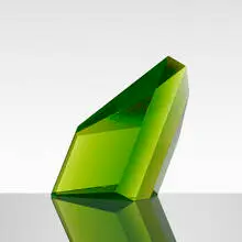 Mark Peiser, Polychrome Fan, 1985, cut glass