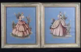 Untitled by Turner, lithograph pair victorian lady in pink, offered Jan 2022