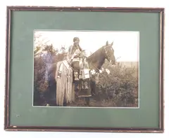Untitled by Cayuse Woman On Horseback, lithograph, offered Nov 2021