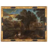 Paesaggio by Jean-François Millet, oil on canvas, offered Apr 2025