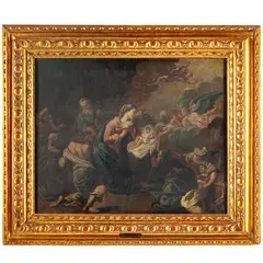 Francesco Monti, Adorazione dei pastori, oil on canvas
