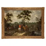 Palamedes Palamedesz., Scena di Saccheggio, oil on canvas